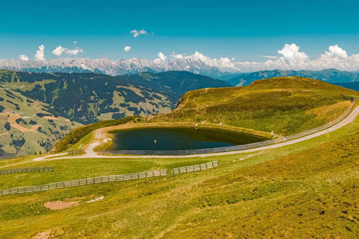 Fottur ved Kohlmaiskopf med utsikt over Saalbach