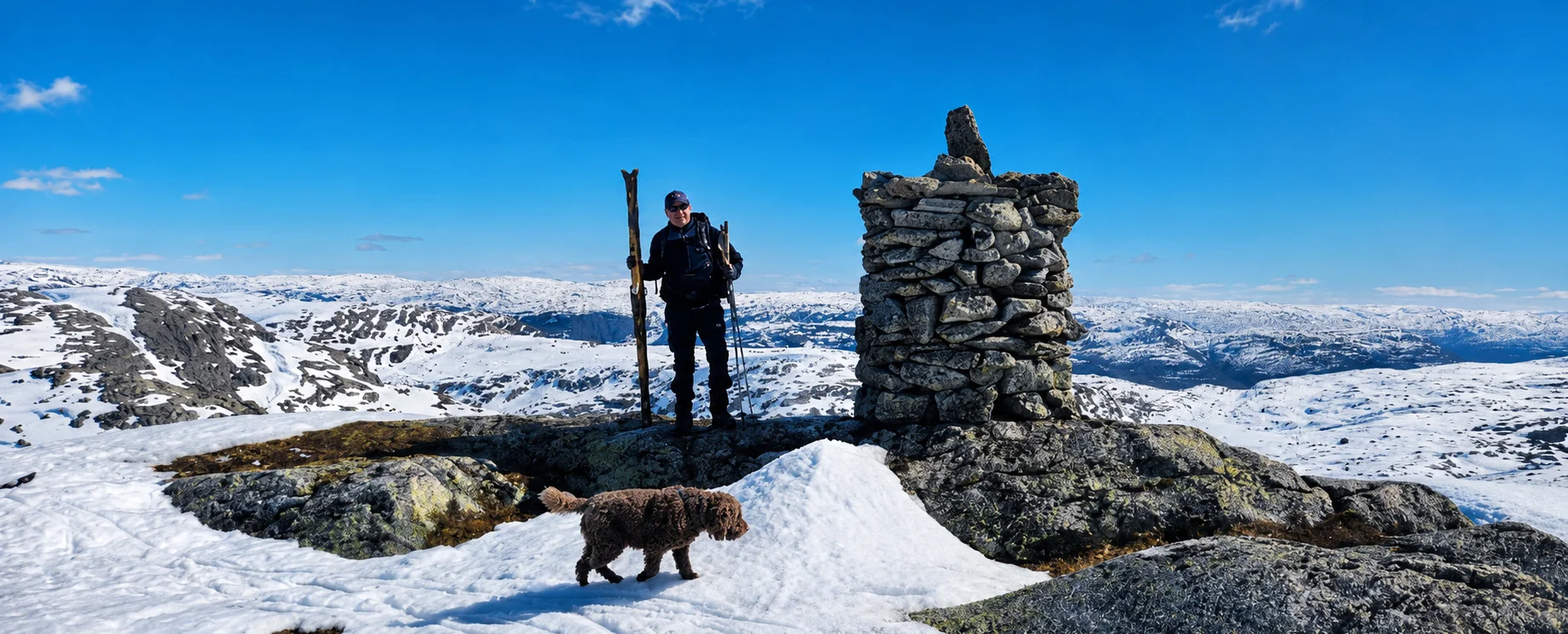 Skitur til Blåfjellet  (1101 moh) i Vaksdal