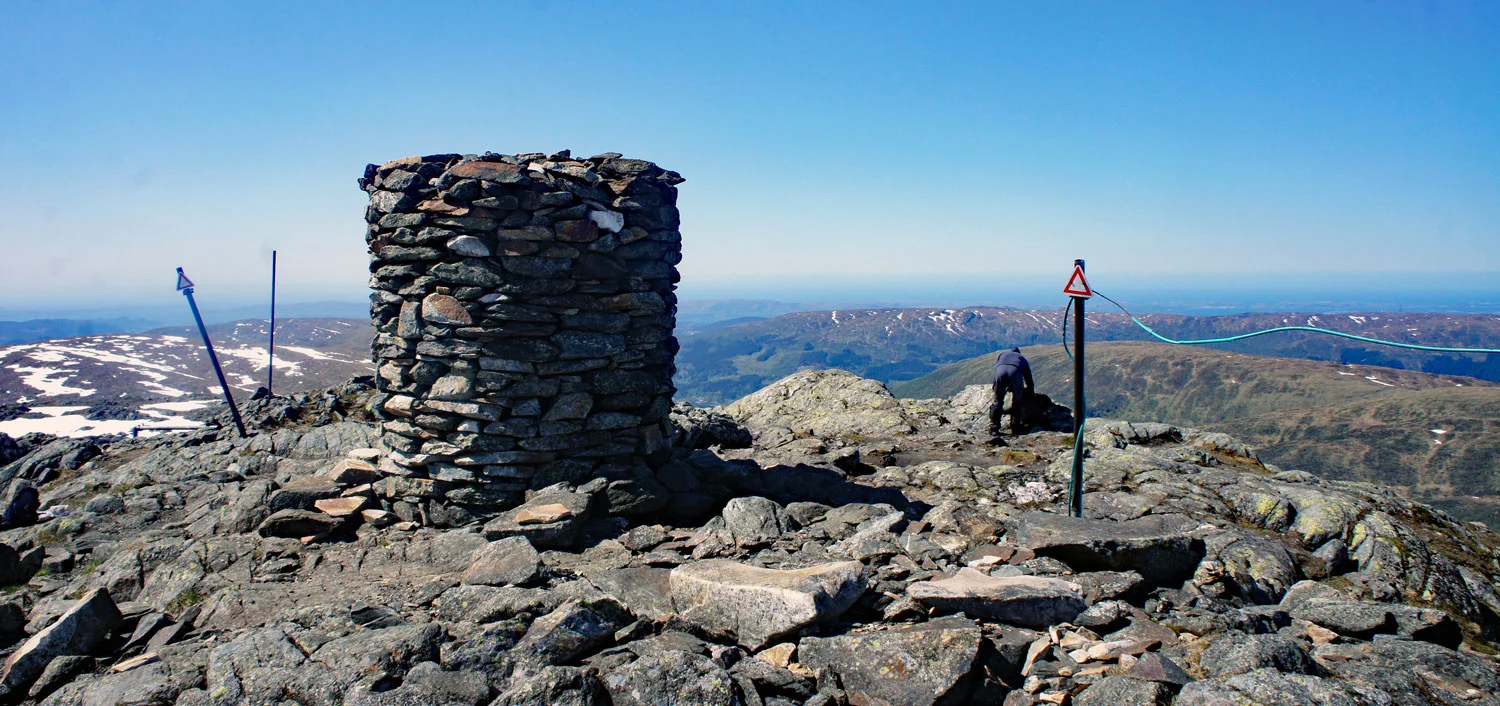 Gullfjelltoppen (987 moh) fra Osavatn