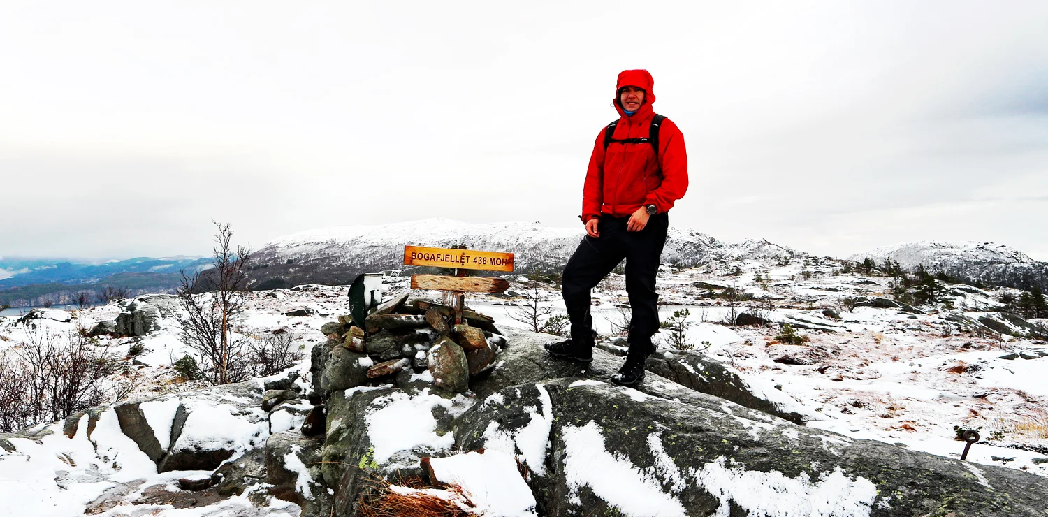 Bogafjellet (438 moh) i Fusa