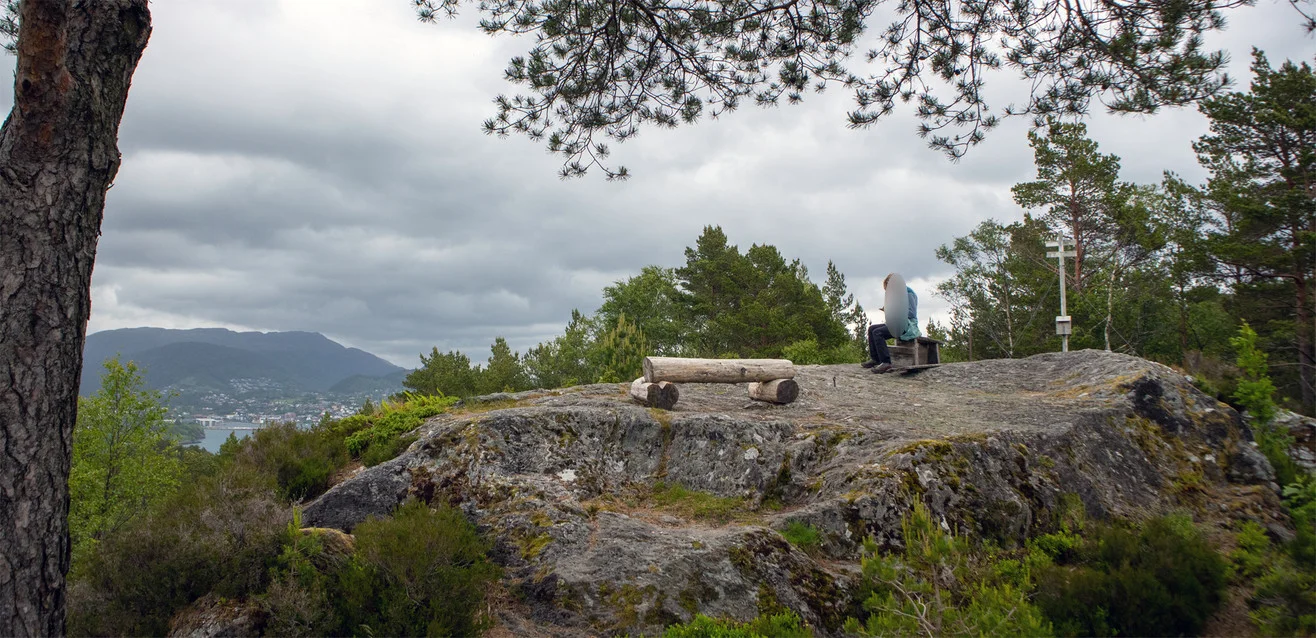 Kort tur til Katlaberget (102 moh) i Os