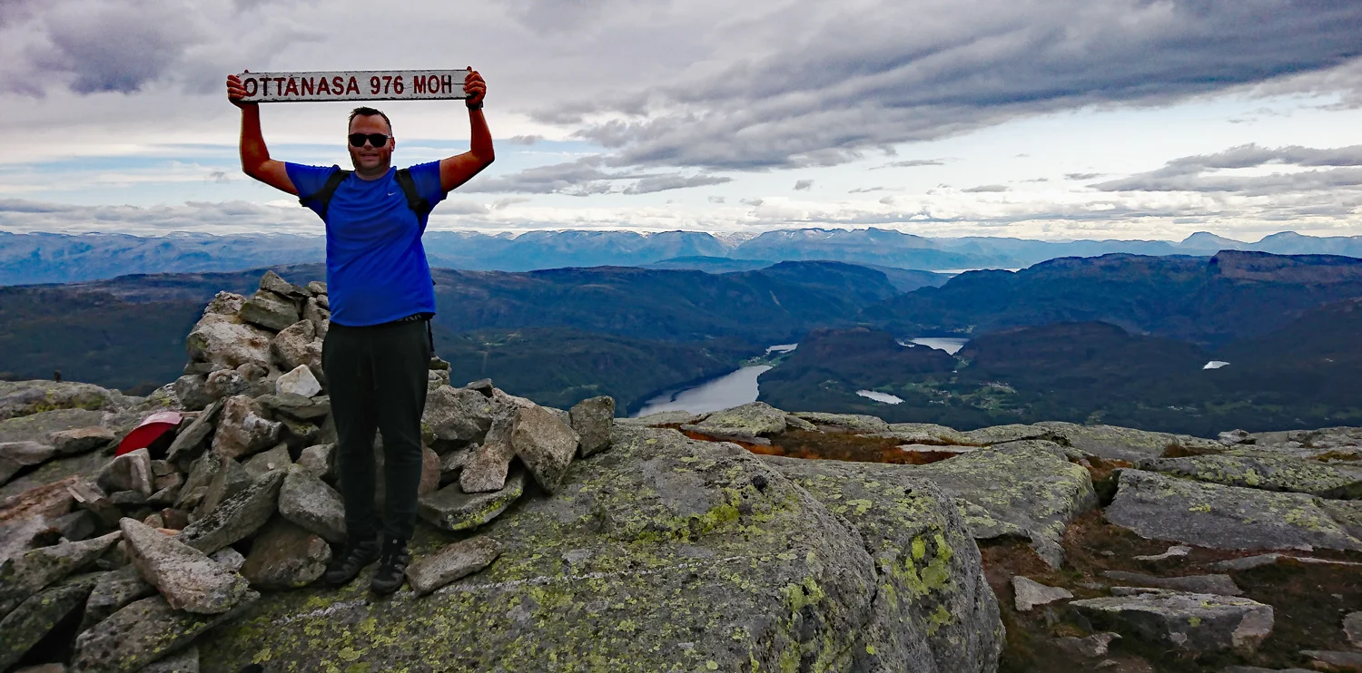 Ottanosa (976 moh) og Kjerringafjell (938 moh) - rundtur i Fusa
