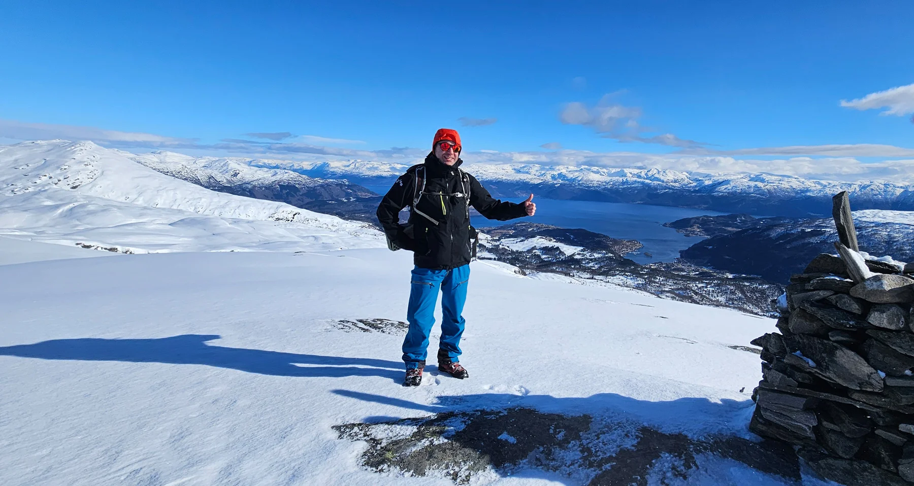 Skitur til Geitafjellet (970 moh) fra Kvamskogen