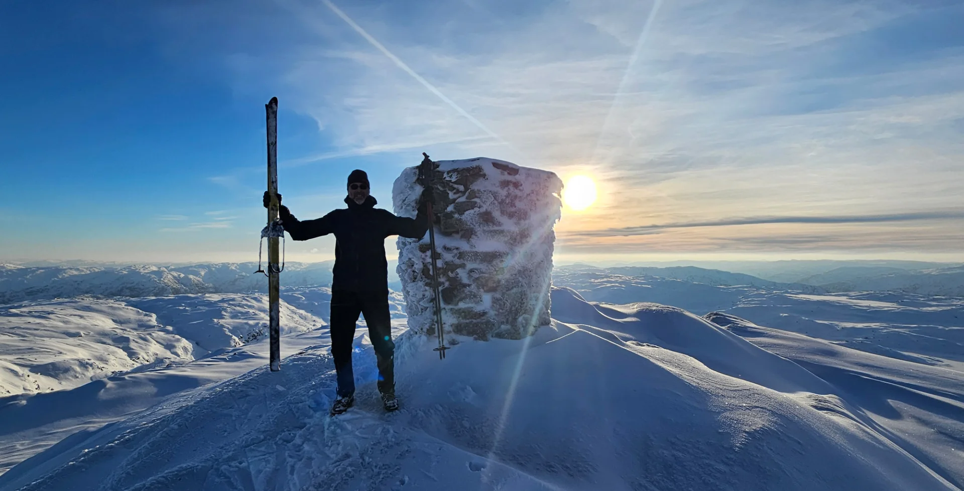 Skitur til Skjerjavasshovden (1264 moh) fra Eksingedalen