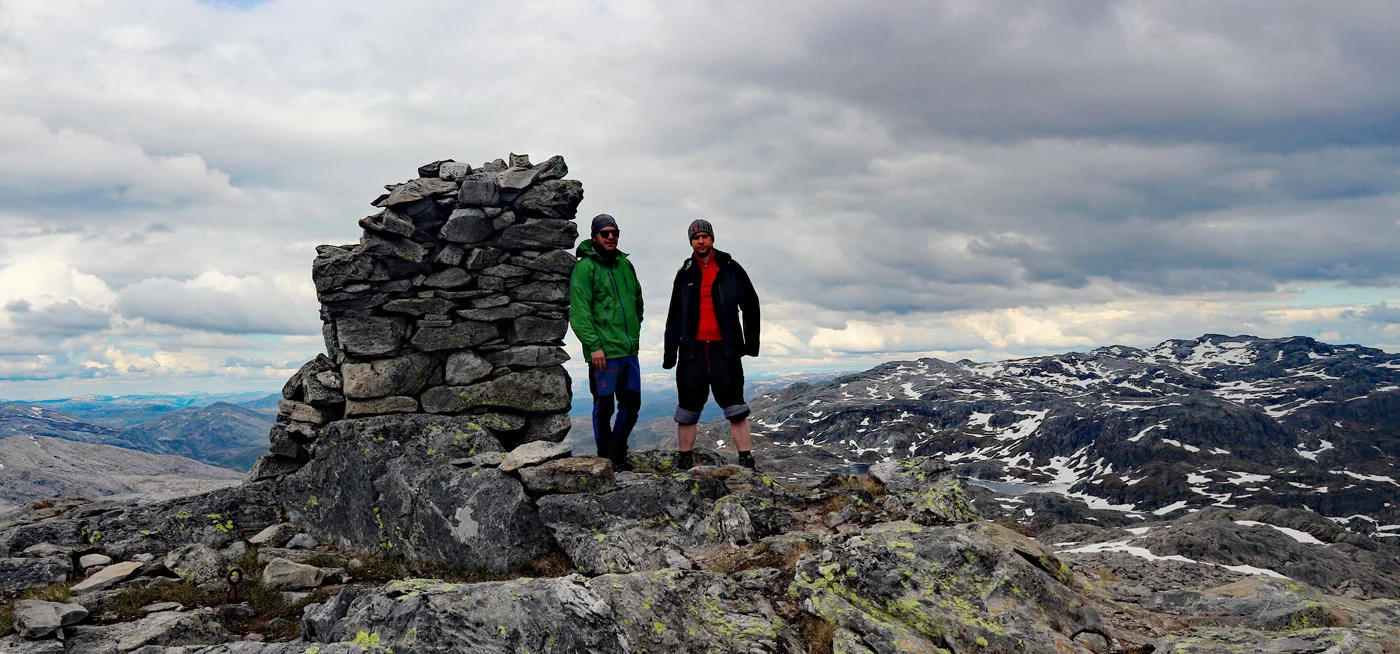 Iendafjellet (1260 moh) fra Kvamskogen